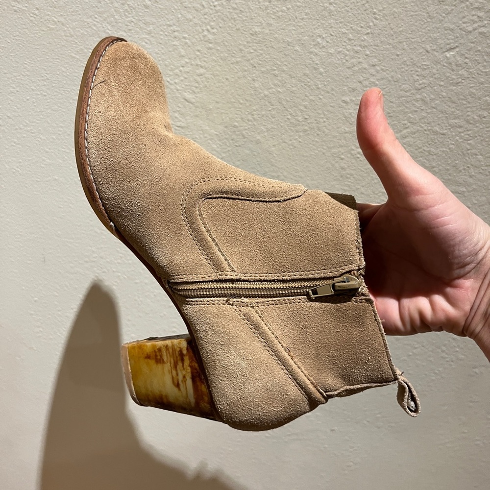 Suede Boots with Heel - Size 9 - Women’s Shoes